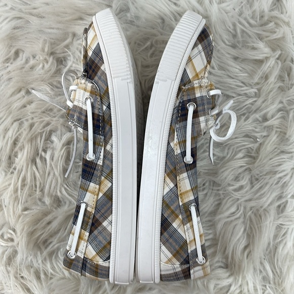 ROCK & CANDY Duffy Plaid Boat Shoes Loafers Size 10 - Picture 7 of 10